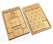 Comprar Combo Juegos Mesa Ingenio Trabado Números Personalizado Mdf