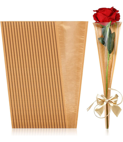 100 Pcs Bouquet Bouquet Paper Flower Manges De Rosa Bolsas D