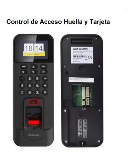 Control De Acceso Hikvision Ds-k1t804mf Tarjeta Huella Wifi