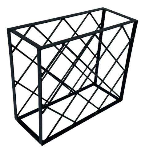 Adega Suporte Para Garrafas Vinho Ferro Estilo Industrial Cd Cor Preto