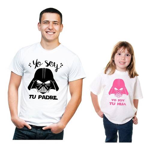 Poleras Duo Papá E Hija Yo Soy Tu Padre Película Star Wars