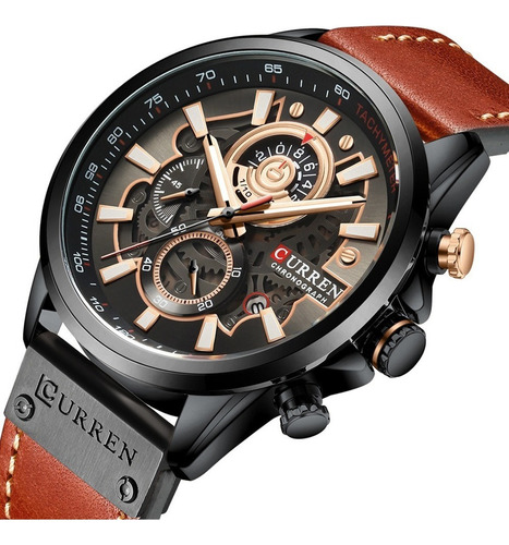 Reloj Curren Fechador Militar Deportivo Cronógrafo P/hombre