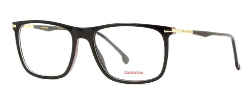 Lentes Carrera 289 Rectangle Vintage X L Armazón Oft. 56mm Color Shiny Black/gold/red M4p