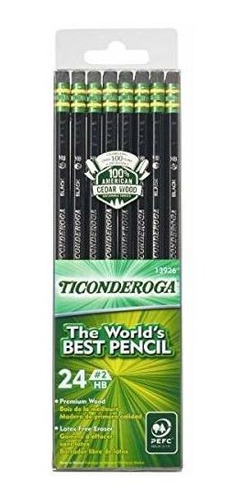 Lapices Dixon Ticonderoga #2hb 24u 13926 Núcleo De Grafito