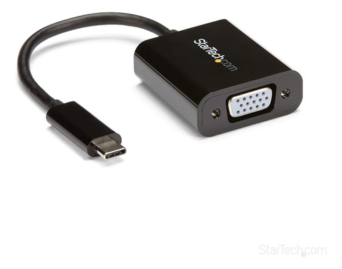 Startech.com Adaptador Usb-c A Vga - Negro - 1080p - Vídeo..