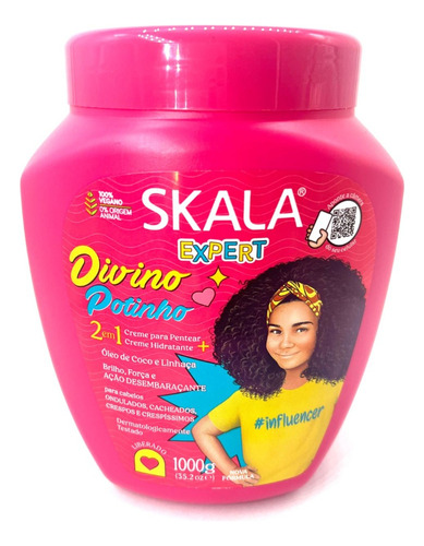 Skala Divino Potinho Influencer Oleo De Coco E Linhaca X1 Kg