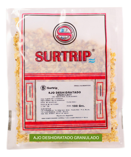 Ajo Granulado 100 Grs Máxima Pureza - Calidad Surtrip