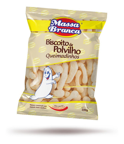 Biscoito De Polvilho Massa Branca Queimadinho 100g (10p/ Cx)