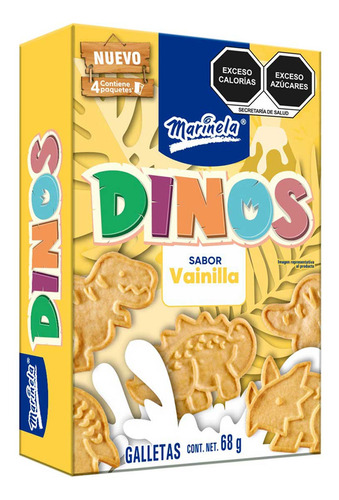 Galletas Marinela Dinos Vainilla 68g