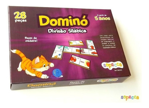 Imagem 1 de 3 de Separação Das Silabas Presente Criativo Educativo Dominó