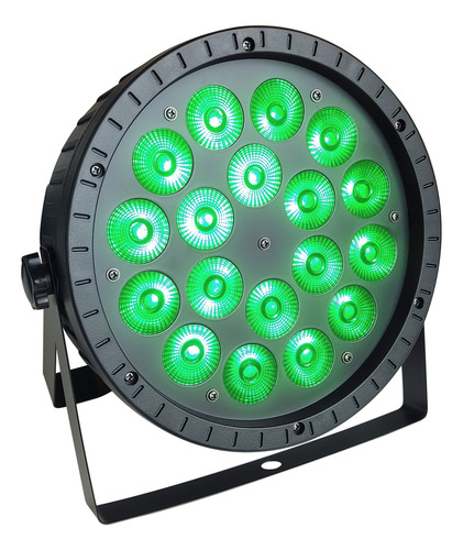 4x Canhao Refletor Slim 18 Leds 12w Rgbw Dmx 4n1 Powercon