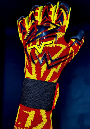 Imagen 2 de 8 de Guantes De Arquero Vgfc Thunder Rojo / Amarillo