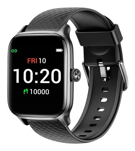 Reloj Inteligente Smartwatch Estilo De Vida Y Fitness Ew1 Color de la caja Blanco Color de la malla Negro Color del bisel Gris