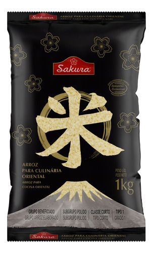 Sakura Premium arroz tipo 1 para culinária oriental 1kg
