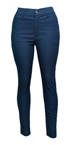 Pantalon De Vestir Mujer Corte Chino Elastizado