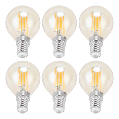 Bombilla De Filamento Led G45 De 4 W, Base E14, Vidrio Vinta