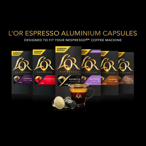 Cápsulas Nespresso Compatibles Café L'or Lungo Profondo
