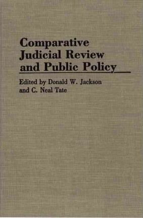 Libro Comparative Judicial Review And Public Policy - Don...