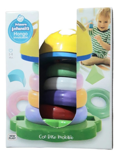 Juego De Encastre Hongo Involcable Primera Infancia