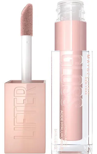 Hidratante para labios Maybelline Lifter Pink Ice Pink Neutral 002 con acabado brillante