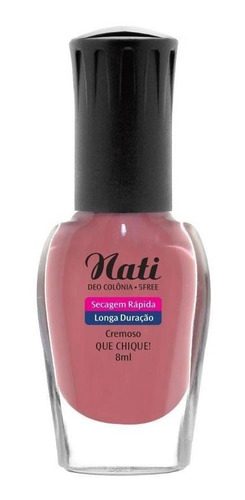 Imagem 2 de 2 de Esmalte Nati 5free - Que Chique - 8 Ml - Kit Com 6 Frascos