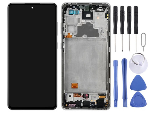 Tela Frontal Display Oled A72 A725 Com Aro+kit Chave