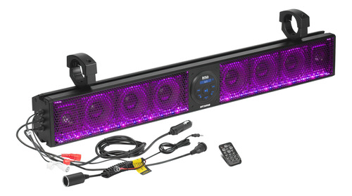 Barra De Sonido 6 Bocinas Con Rgb Atv Utv Bluetooth Auxiliar