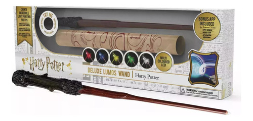 Varita Wizarding World Oficial Harry Potter Con Luz 35cms