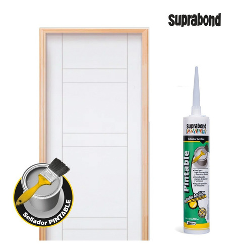 Sellador Acrílico Pintable Suprabond 280ml Blanco