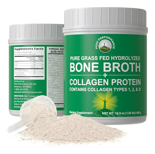 Suplemento - Hydrolyzed Bone Broth And Collagen Unflavored P