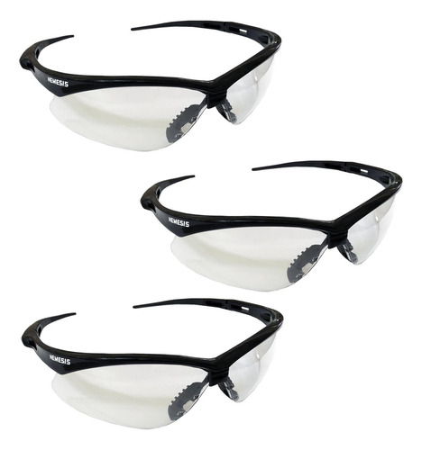 Gafas De Seguridad Némesis, Marco Negro, Lente Transparente,