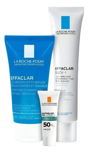 Kit Effaclar Duo Anti Imperfecciones, Gel Y Anthelios Tipo De Piel Grasa