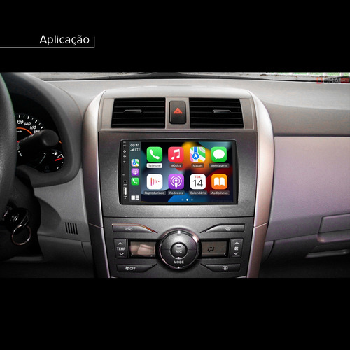 Central Multimidia Android Auto Toyota Corolla 2013 2014
