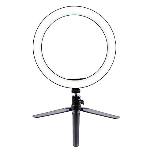 Lampara Escritorio Luz Led Selfie Circular Usb Soporte + In