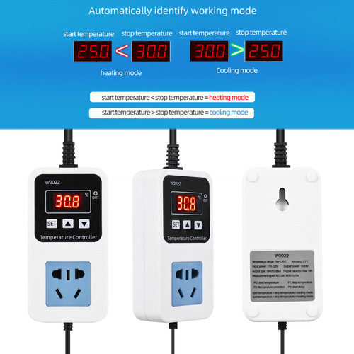 Controlador De Temperatura Inteligente 10a 1500w Com Sensor
