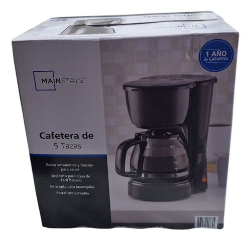 Cafetera Mainstays Capacidad Para 5 Tazas, Automática