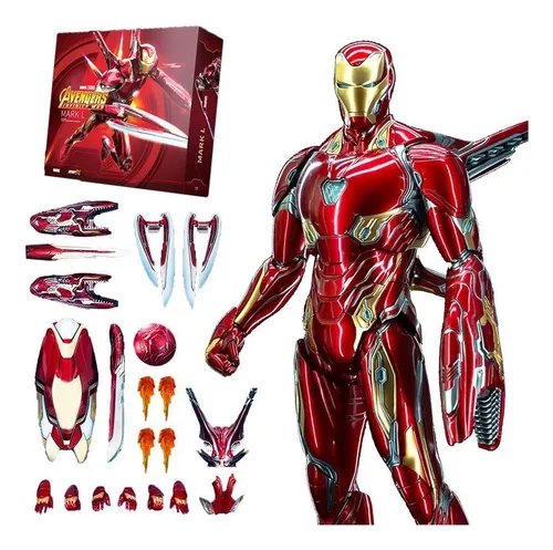 Zt 10º Aniversario 7 Pulgadas Deluxe Marvel Iron Man Mk50