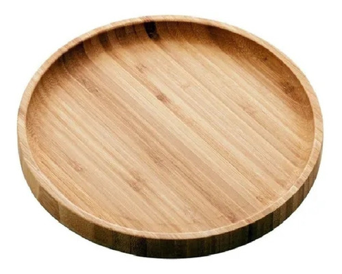 Prato De Bambu Madeira Quadrado Cozinha Tábua Bandeja 20cm