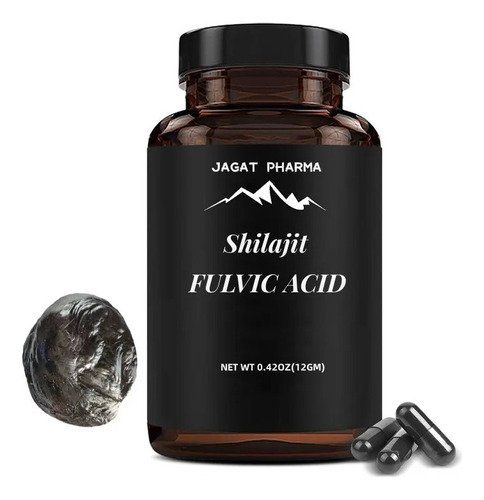 Shilajit Puro Del Himalaya 120 Capsulas Acido Fulvic Natural