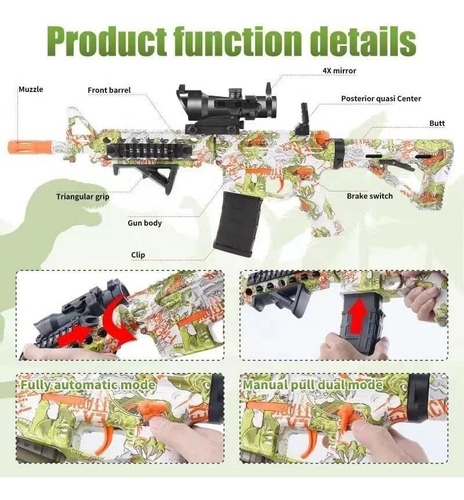 Rifle De Hidrogel Automático M4a1 Mira Óptica Fixed (Usado)