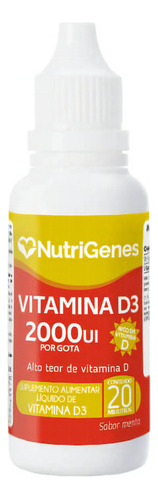 Vitamina D3 Sublingual- 2.000 Ui Por Gota- Nutrigenes