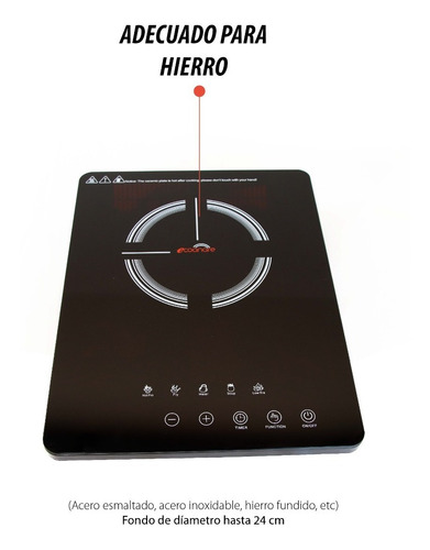 Imagen 2 de 7 de Parrilla Estufa De Inducción Eléctrica Un Quemador