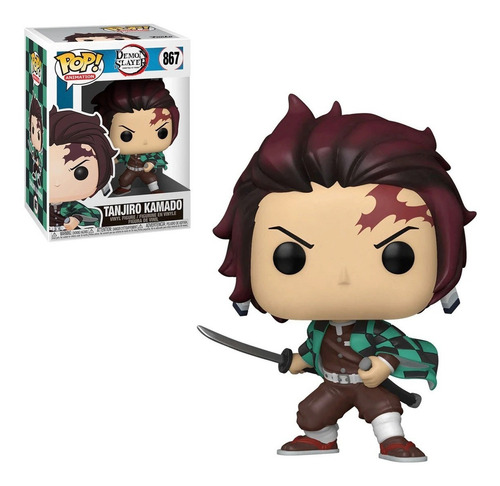 Imagen 4 de 4 de Figura de acción Tanjiro Kamado 49010 de Funko Pop! Animation