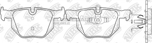 Pastillas De Freno Bmw 320d 2.0 2016 Nibk Trasera