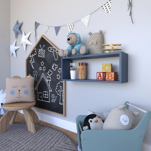 Nicho Para Quarto Infantil Bramov Móveis Azul