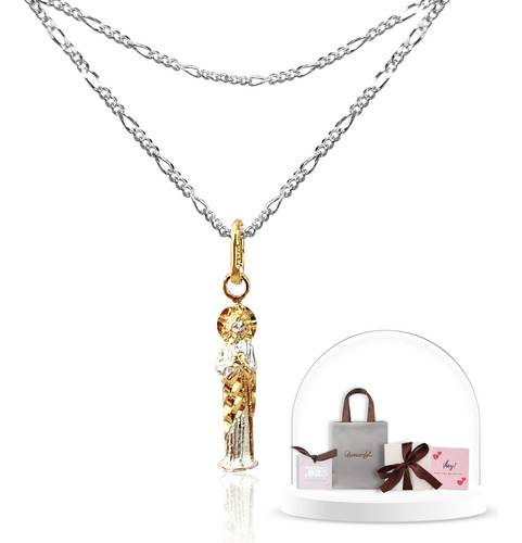 Collar Dije San Judas Tadeo Plata Ley .925 Regalo Pareja