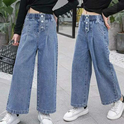 Pantalón Jeans Ancho Niña 