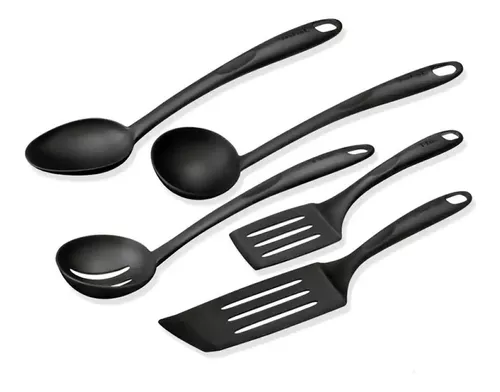 Set Utensilios Cocina Inicial Silicona Madera Plus Gourmet