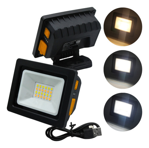 Mini Reflector Led Portatil Recargable 7 Modos De Luz Lem-01