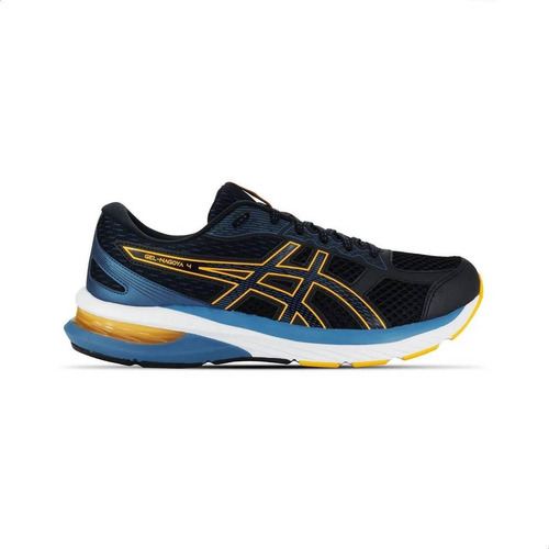 Tênis masculino Asics Gel-Nagoya 4 cor preto/azul-celeste/branco/laranja - adulto 41 BR